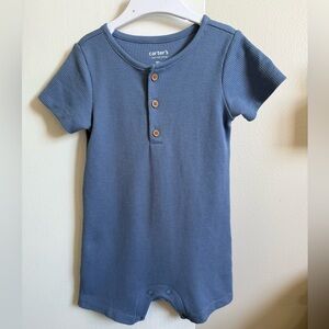 Carter's Blue Button Down Romper